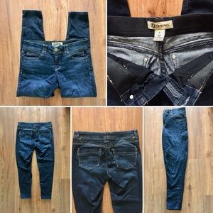 Used Democracy “Ab Technology” Denim Cropped Jeans